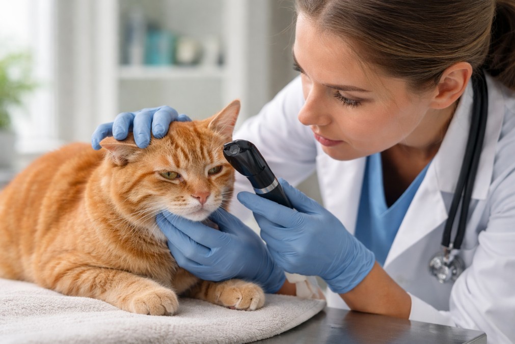 ulcere oeil chat photo